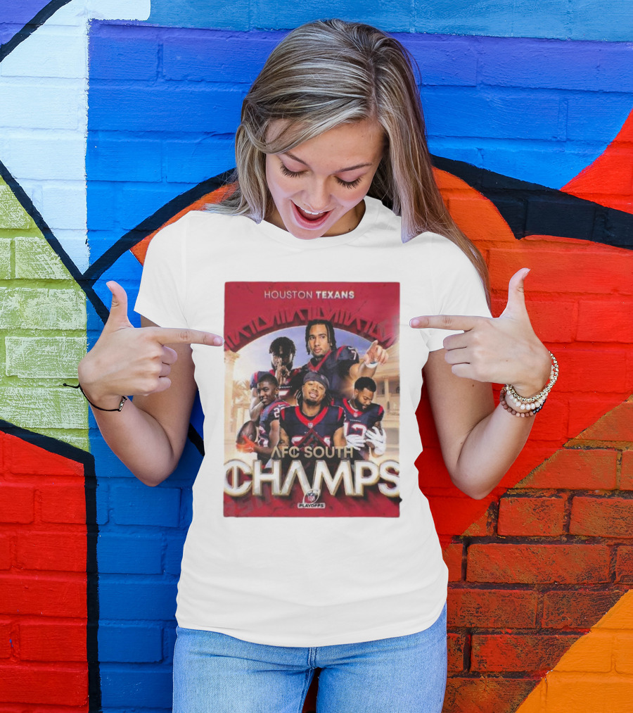 Houston Texans AFC South Champs 2023-2024 NFL Playoffs T-Shirt