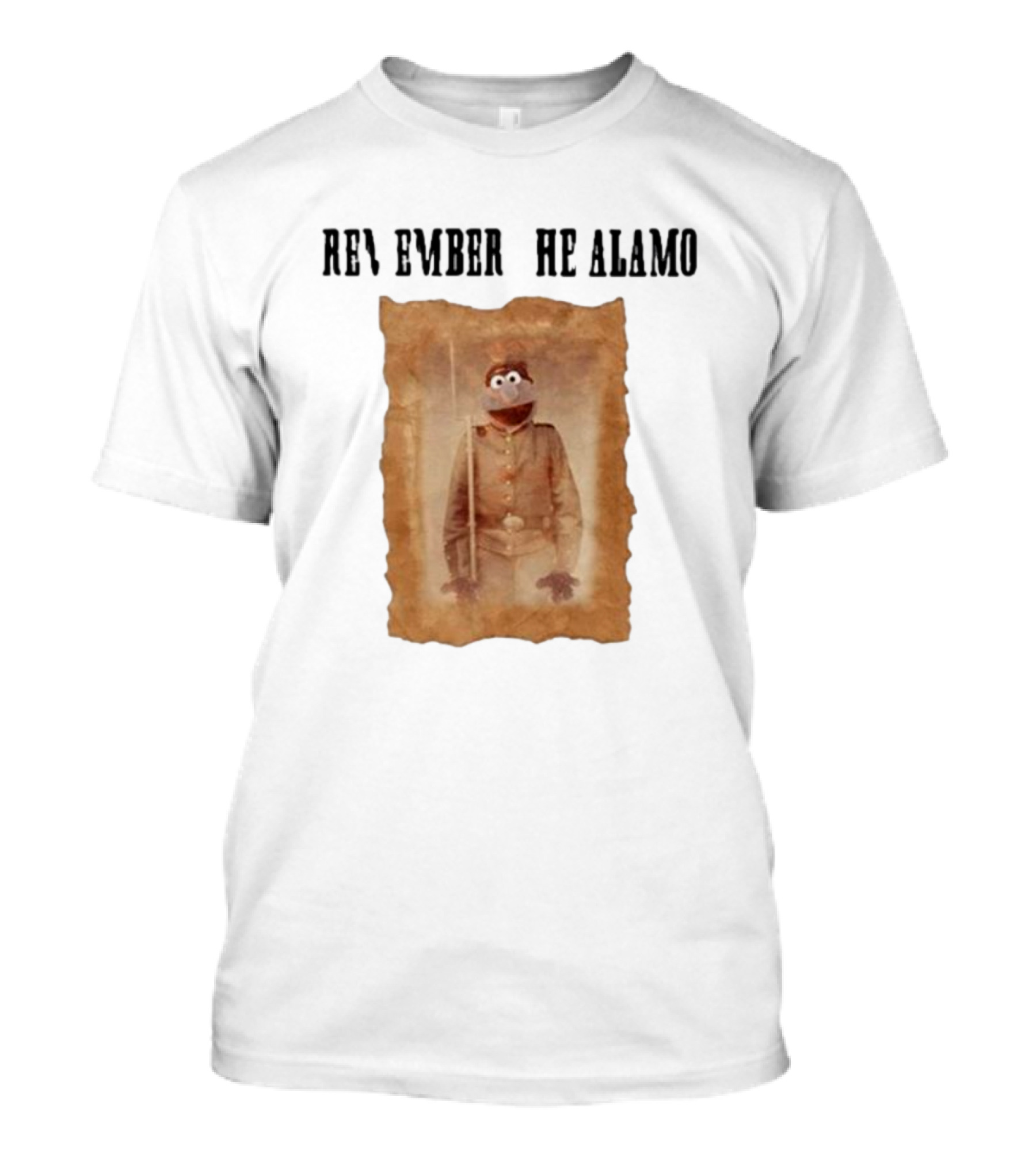R Remember R He Alamo Lucca International Muppet Gonzo T-Shirt