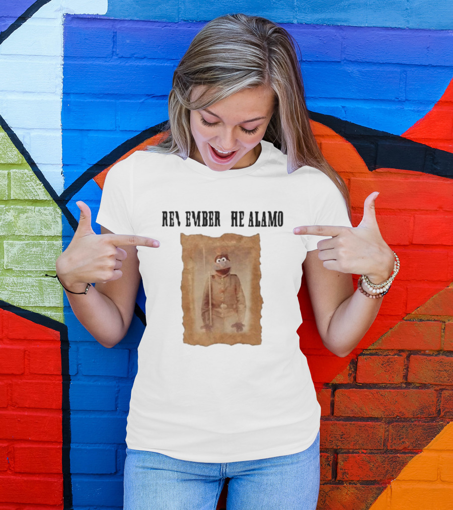 R Remember R He Alamo Lucca International Muppet Gonzo T-Shirt