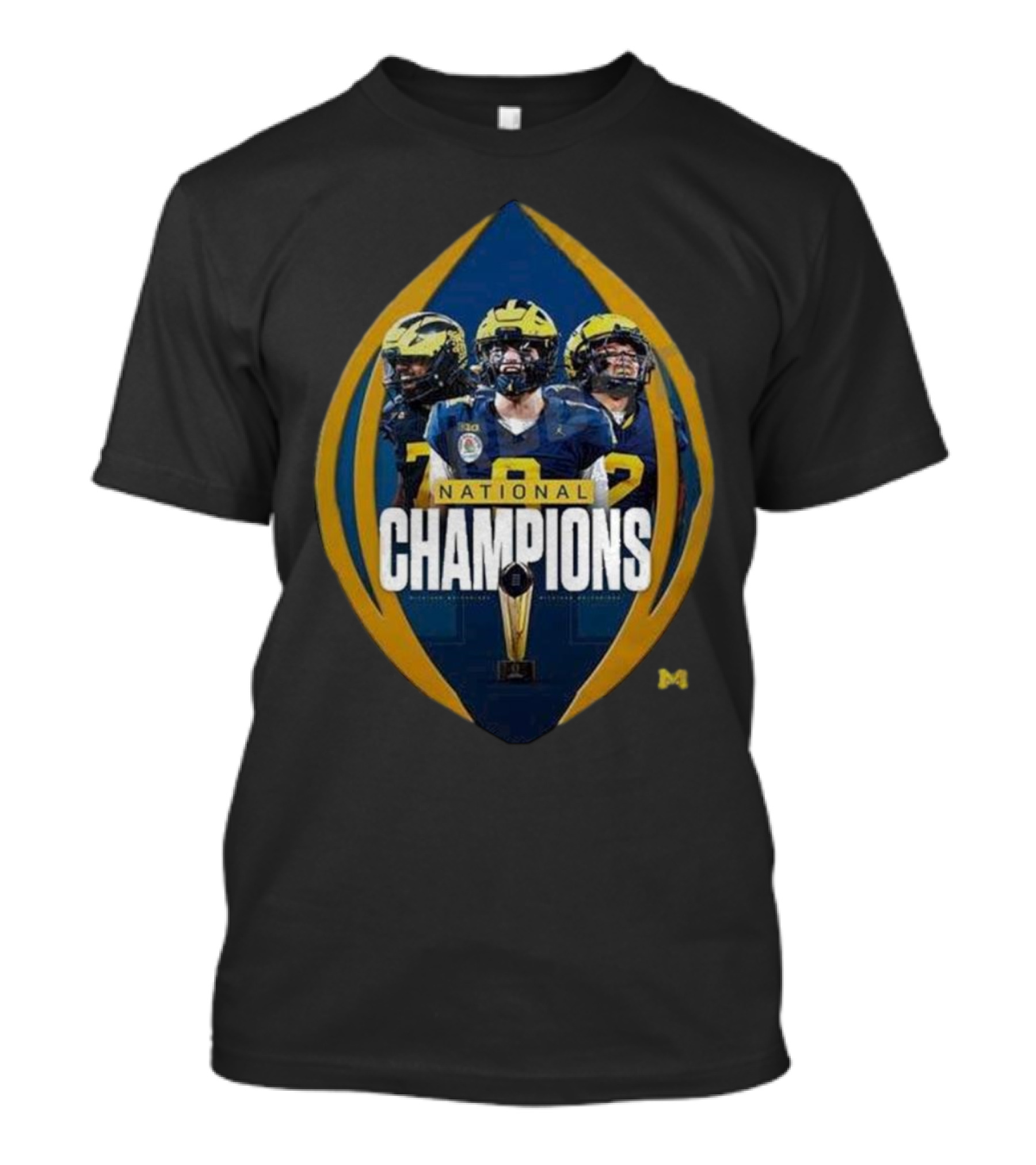 Michigan Wolverines National Champions 2024 Football Victory T-Shirt