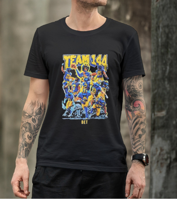 Team 144 Bet Michigan Wolverines CFP National Championship 2024 College Football T-Shirt