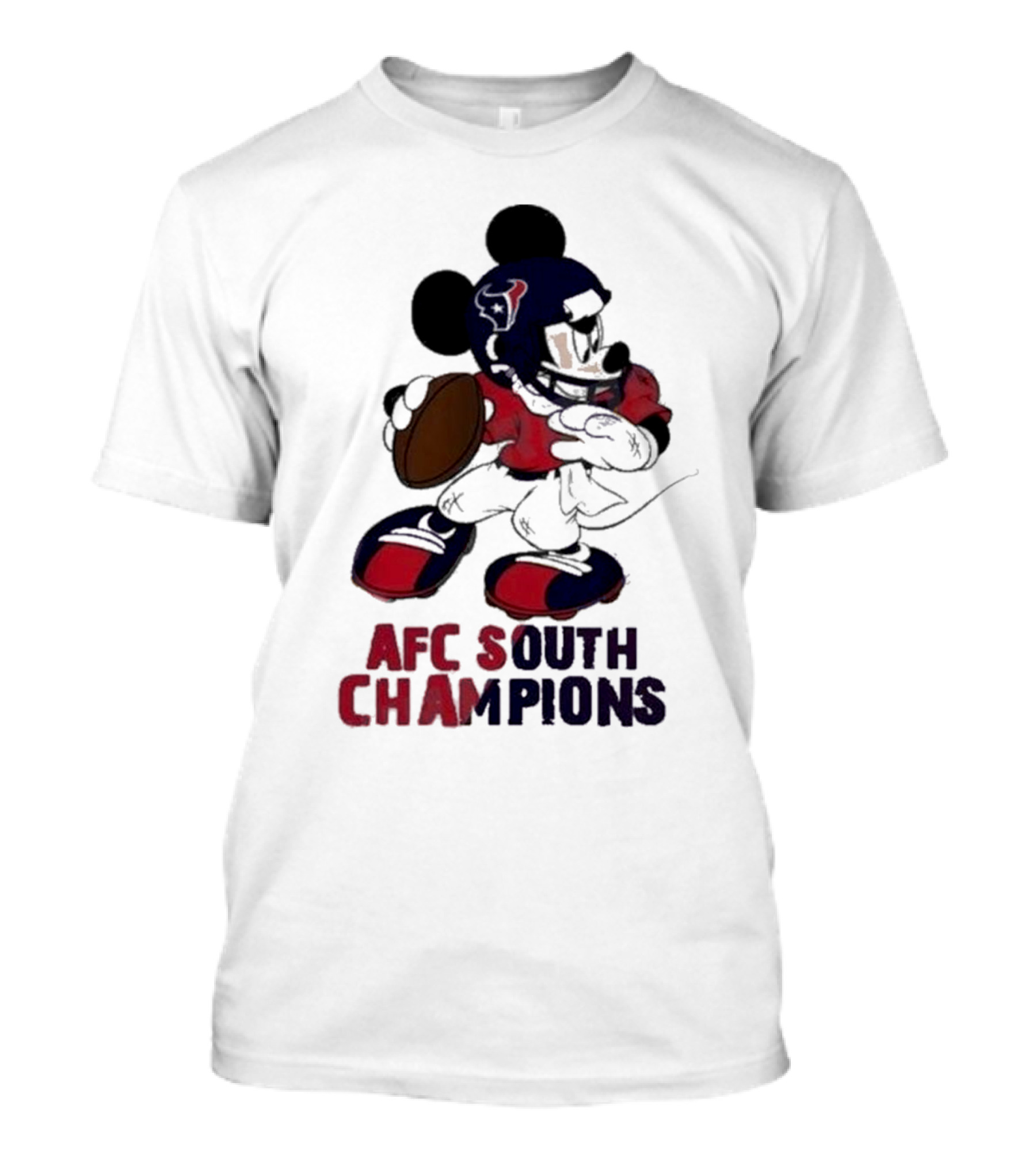 Mickey Mouse Houston Texans AFC South Champions 2023-2024 T-Shirt