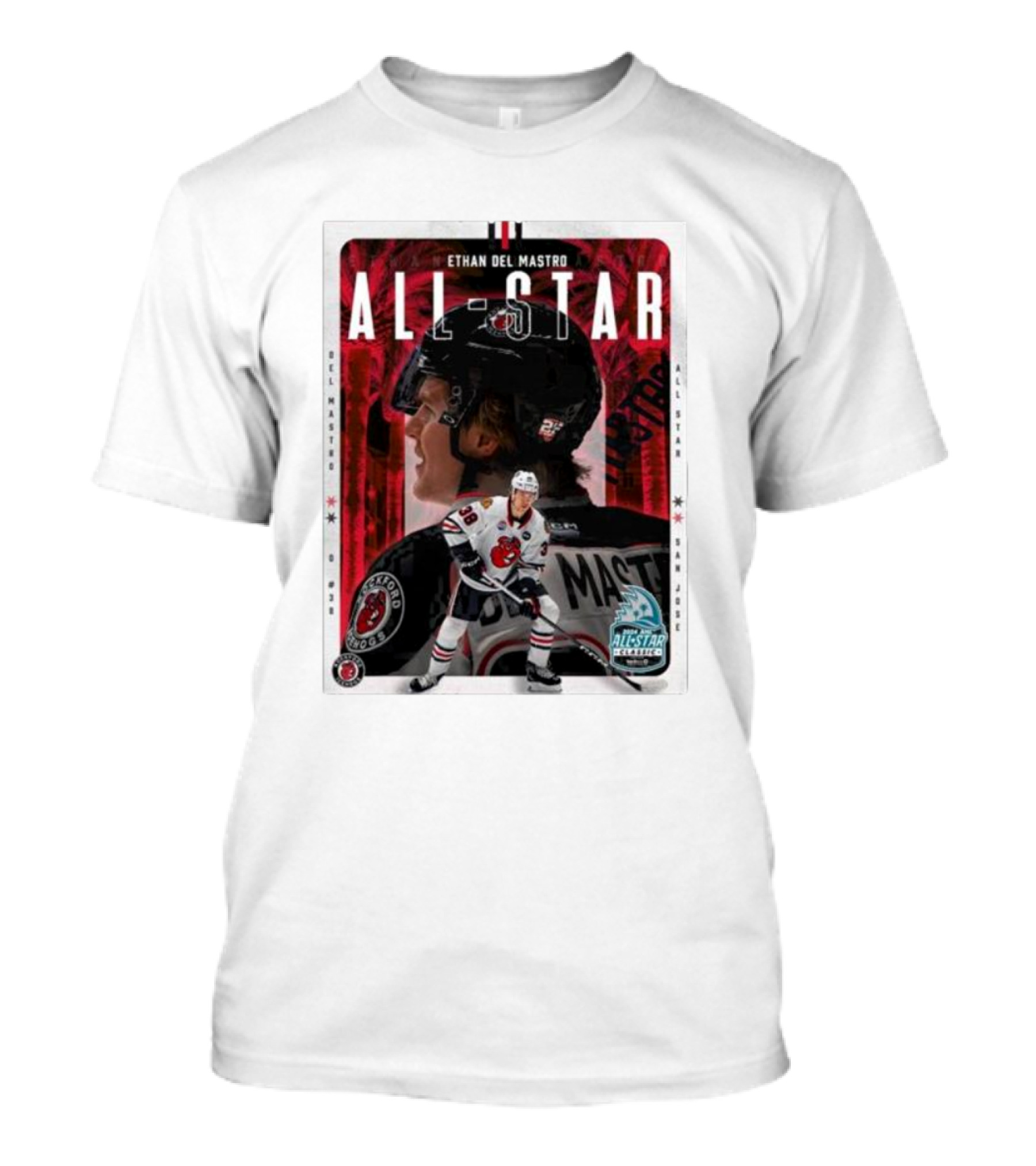 Ethan Del Mastro NHL All Star Rockford IceHogs T-Shirt