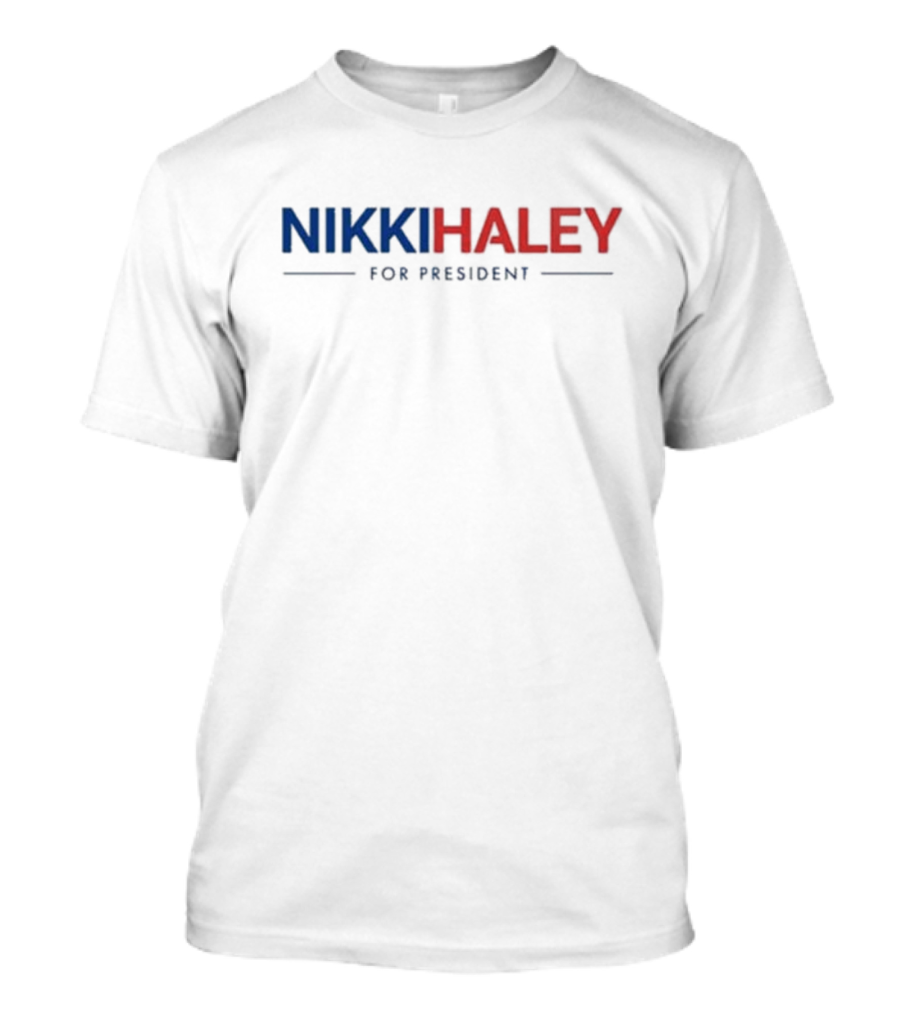 Nikki Haley For President Red And Blue Text T-Shirt