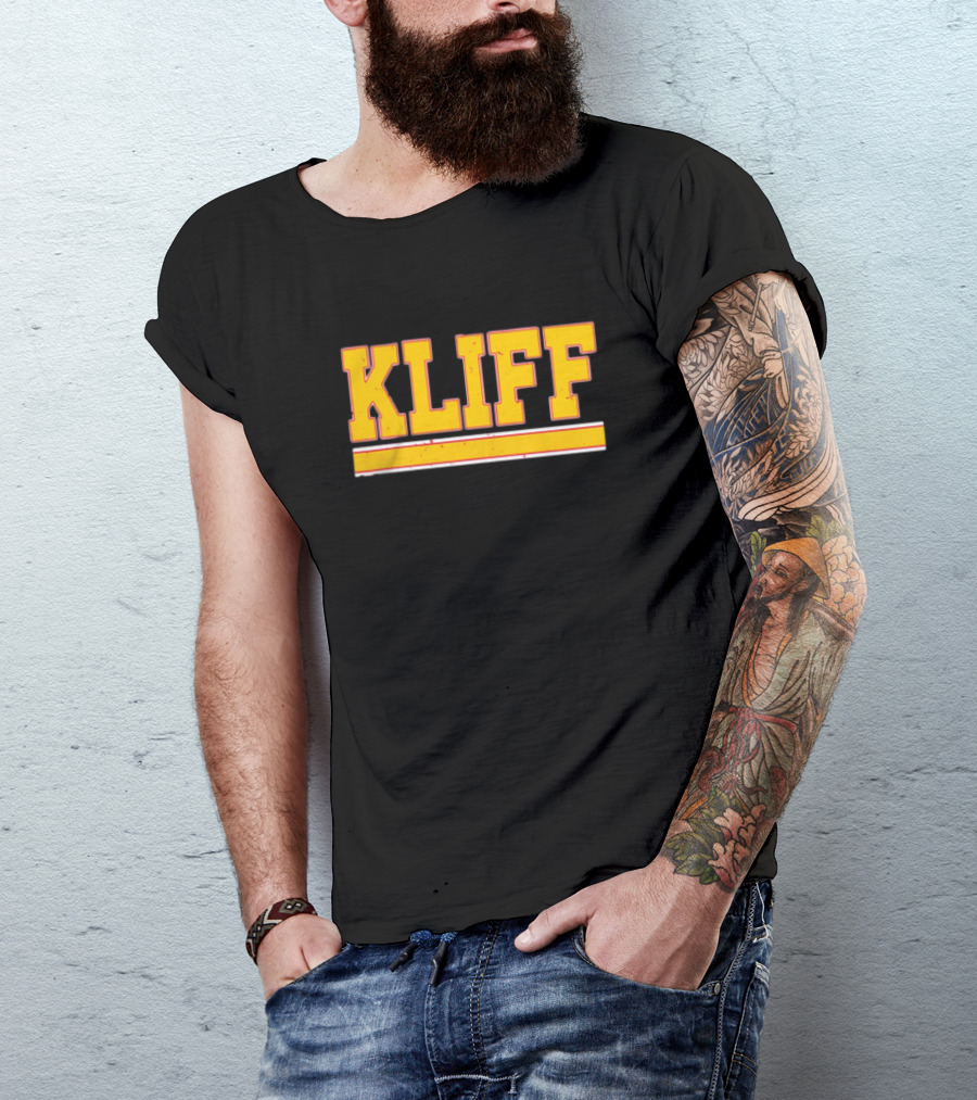 USC Trojans Kliff Kingsbury Bold Font Yellow T-Shirt