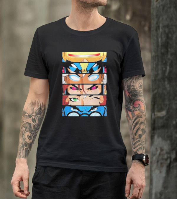 Jax Briggs X-Men97 Cyclops Wolverine Storm Jean Grey Beast Eyes T-Shirt