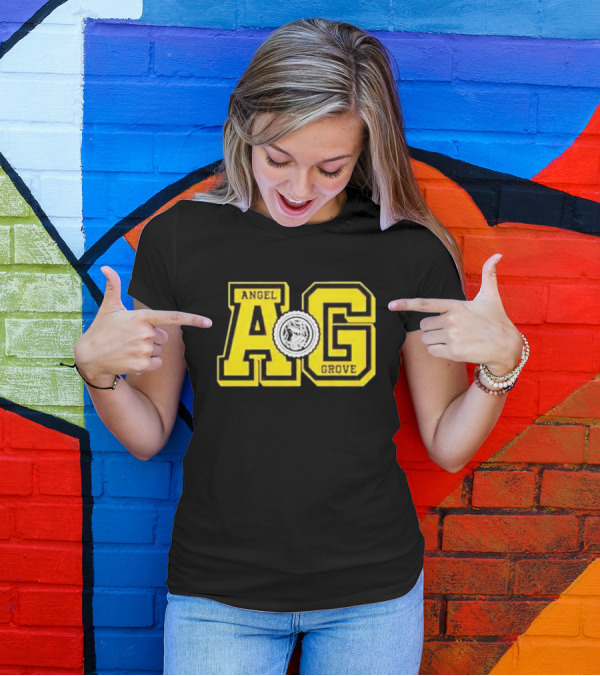 Angel Grove AG Power Rangers Emblem T-Shirt