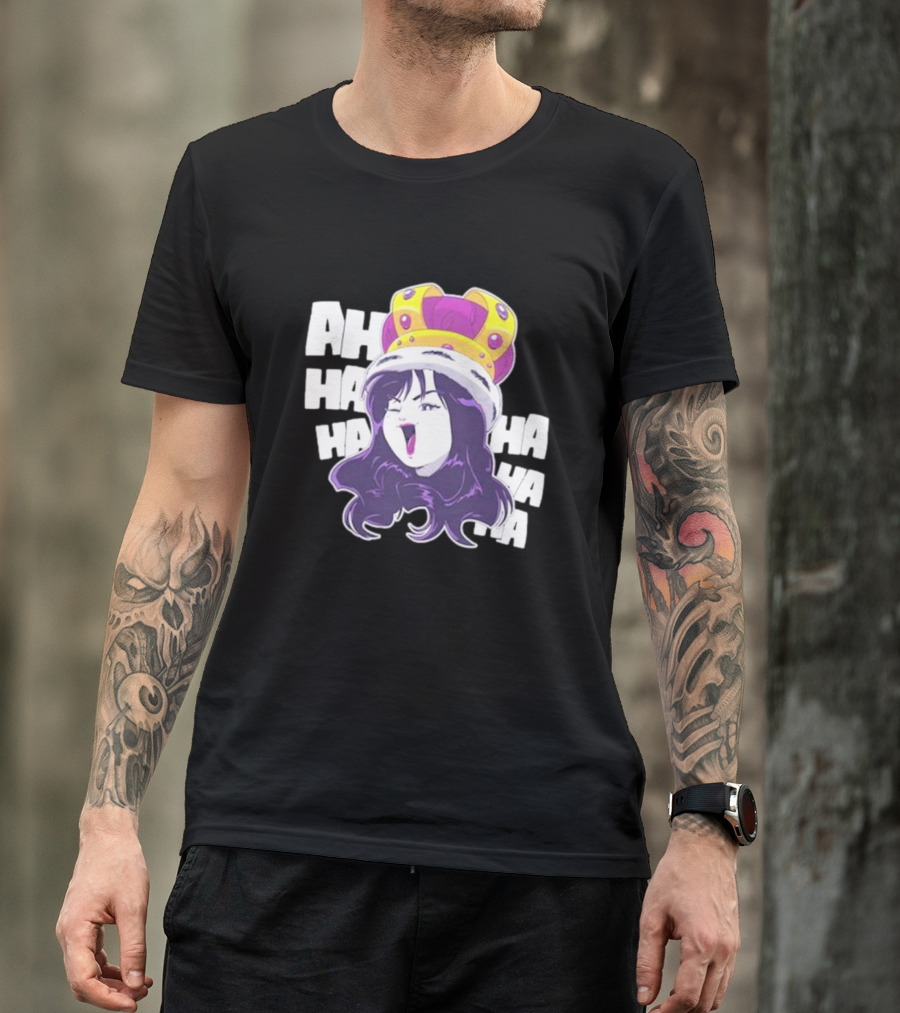 Ms Sakura Haha King Crown Laugh T-Shirt