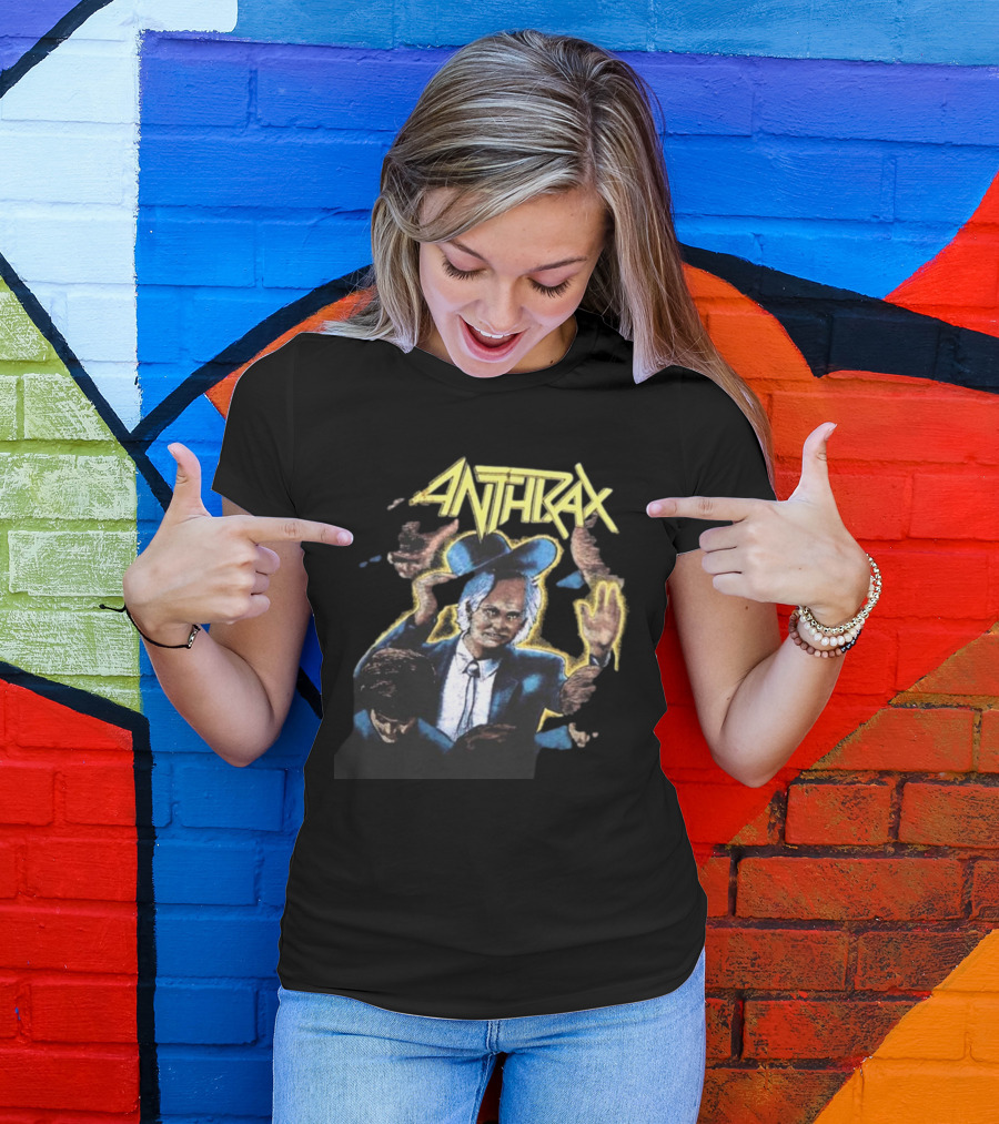 Anthrax Among The Living World Tour Vintage Rare T-Shirt