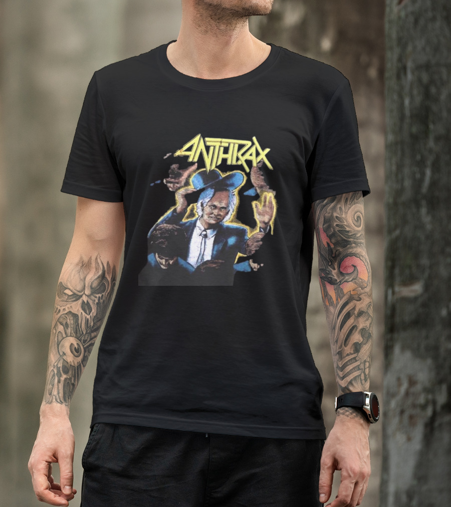 Anthrax Among The Living World Tour Vintage Rare T-Shirt