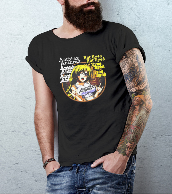Anthrax Big Eyes Vintage Manga T-Shirt
