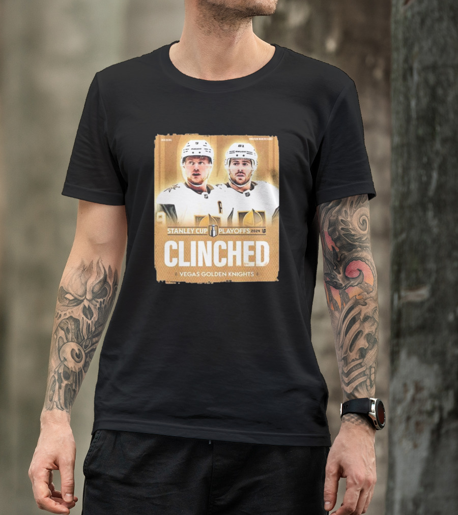 Vegas Golden Knights Clinched Stanley Cup Playoffs T-Shirt