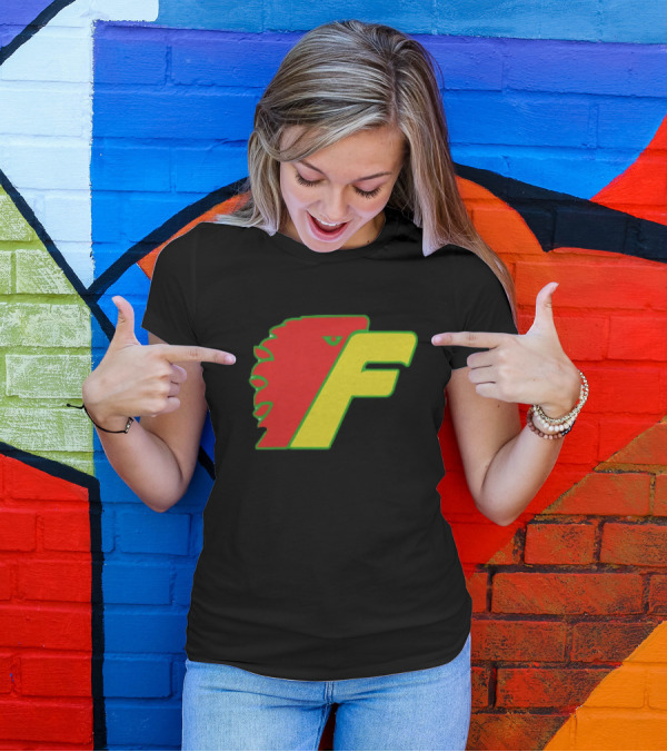 Philadelphia Firebirds Hockey Logo Red Green Yellow F T-Shirt