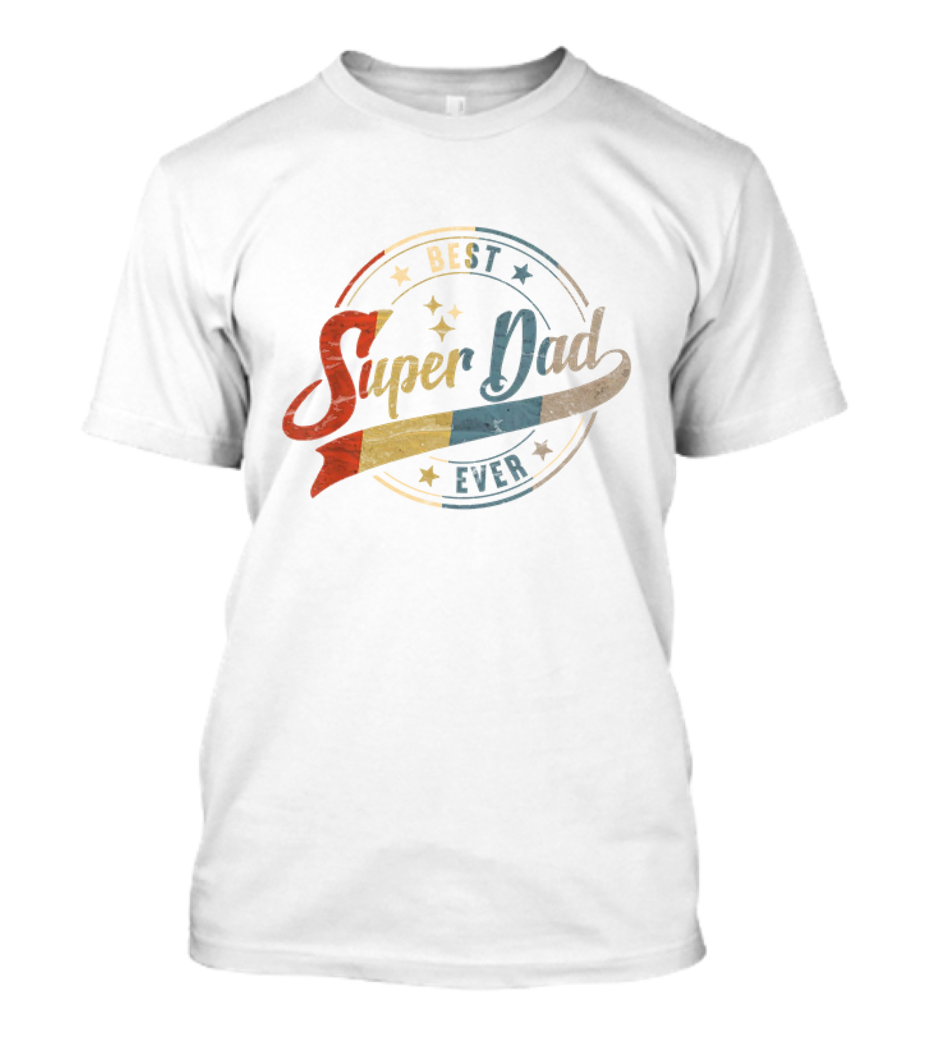 Best Super Dad Ever Retro Father's Day Daddy T-Shirt