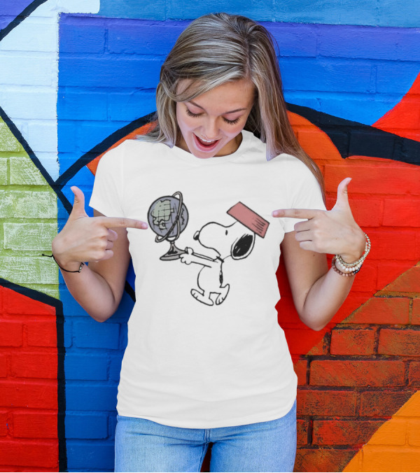 Snoopy Earth Day Take Care Of The Planet T-Shirt