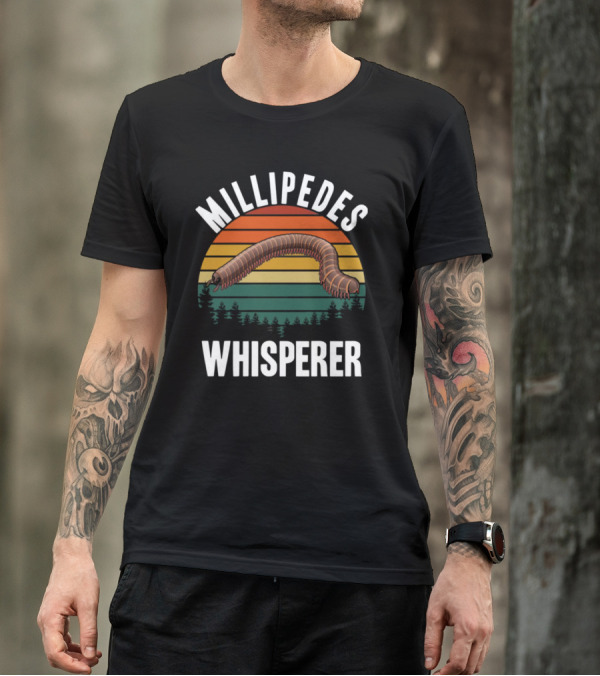 Millipedes Whisperer Vintage Sunset Forest T-Shirt