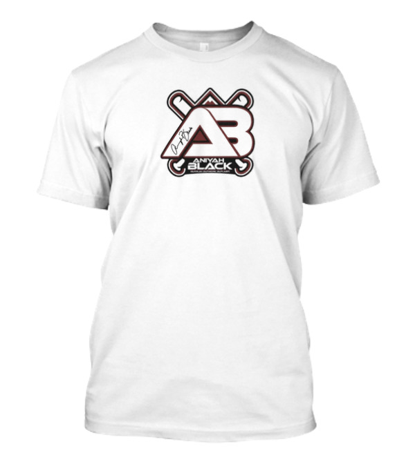 NIL Merch Aniyah Black AB Logo Signature T-Shirt
