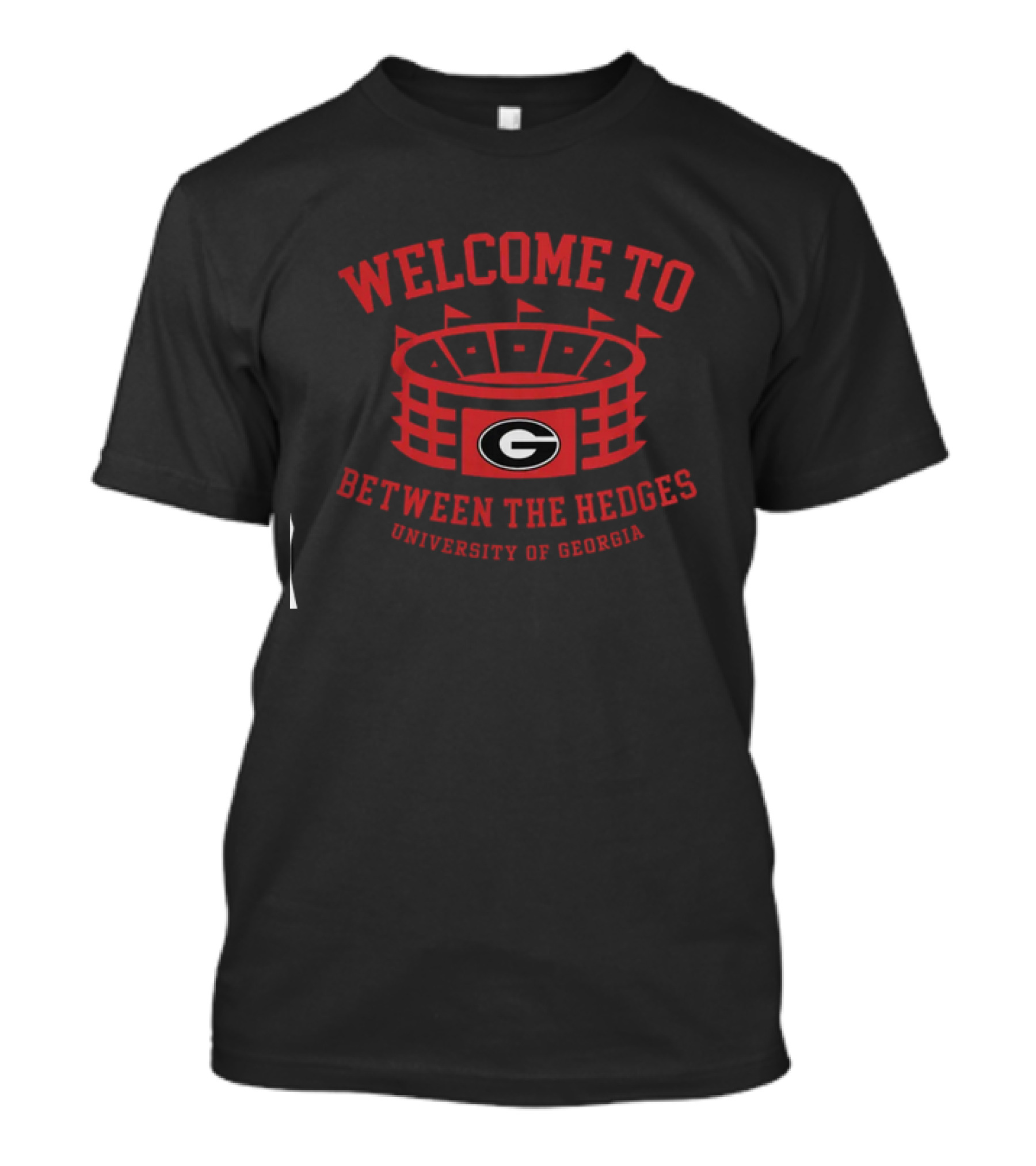 Welcome To Between The Hedges University Of Georgia Stadium T-Shirt