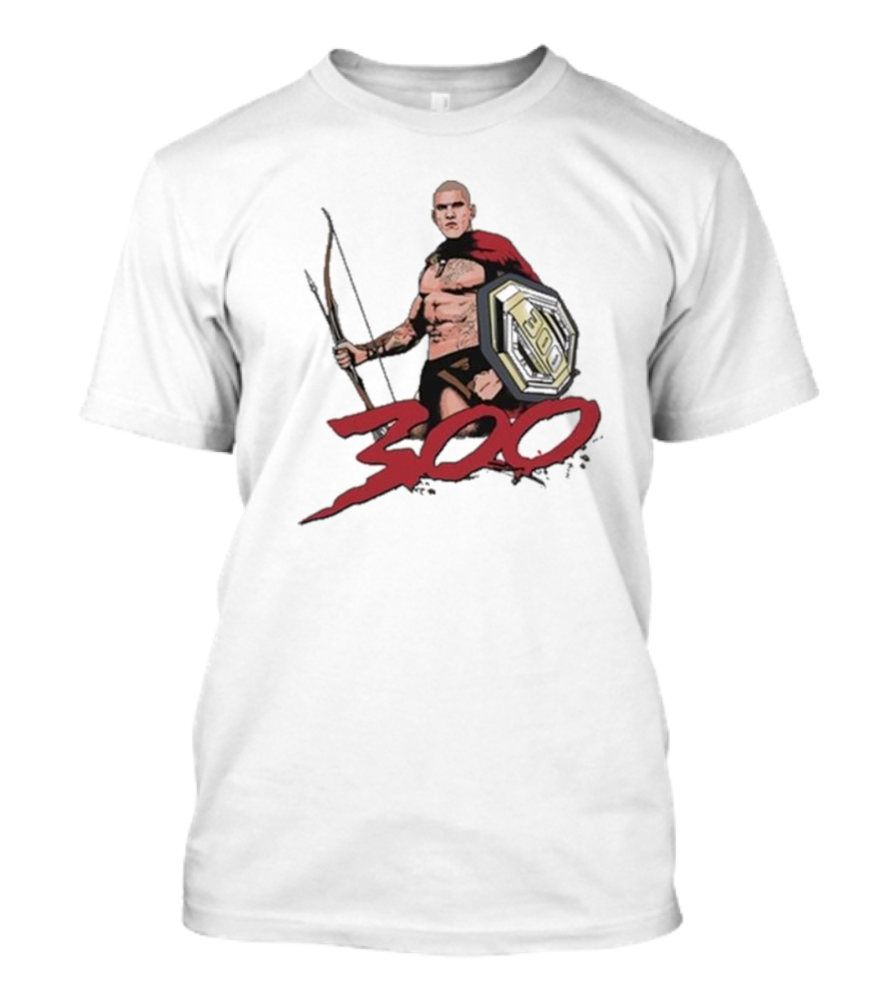 Alex Pereira Poatan 300 Spartan Warrior With Bow And Shield T-Shirt
