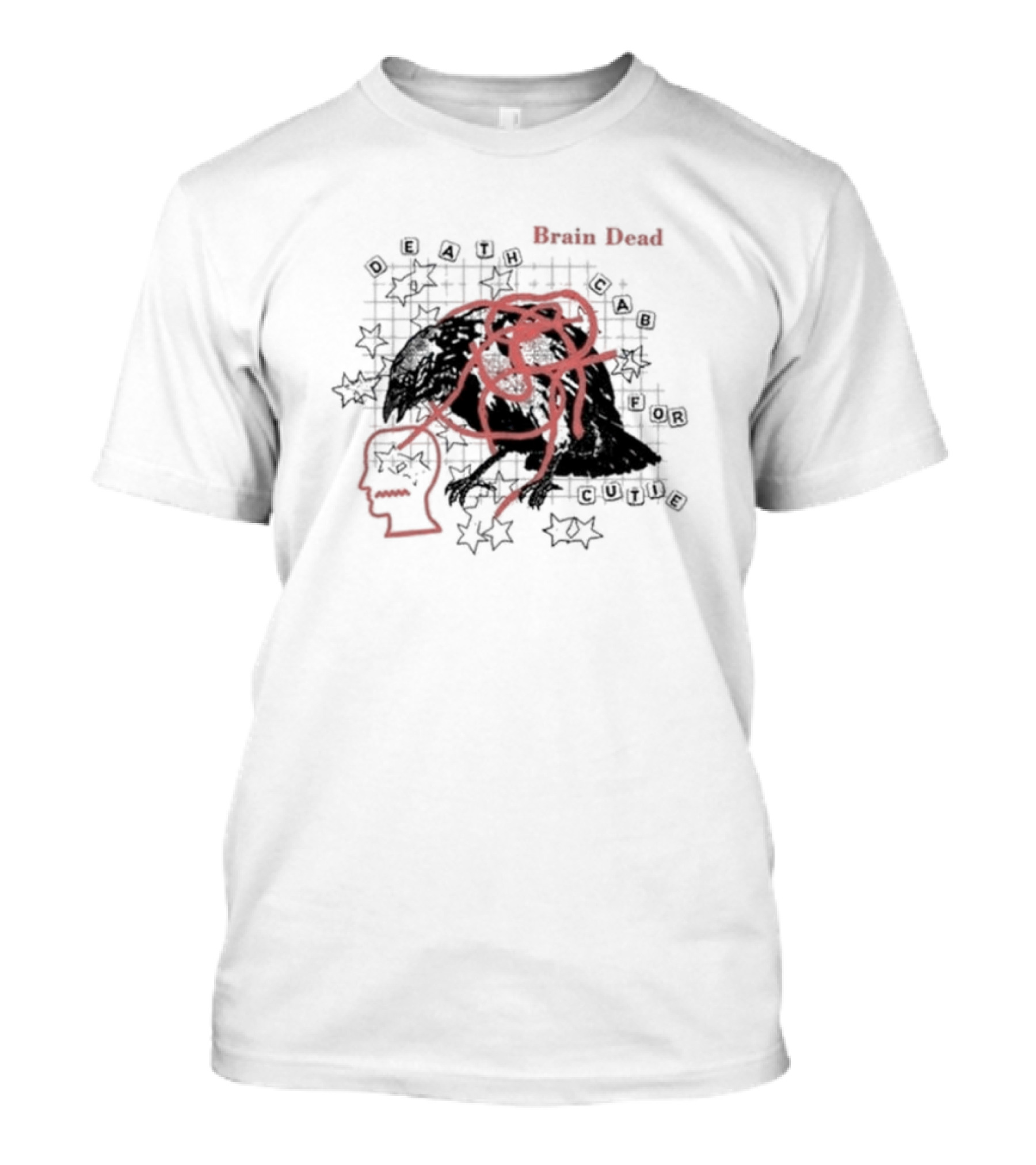 Brain Dead X Death Cab For Cutie Transatlanticism 20th Anniversary Red Star T-Shirt