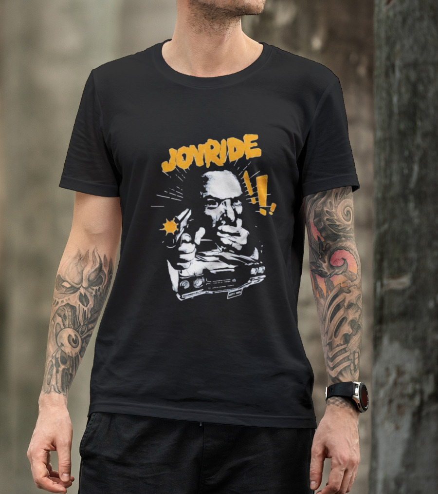 Joyride Man’s World Bold Retro Gunman Adventure T-Shirt