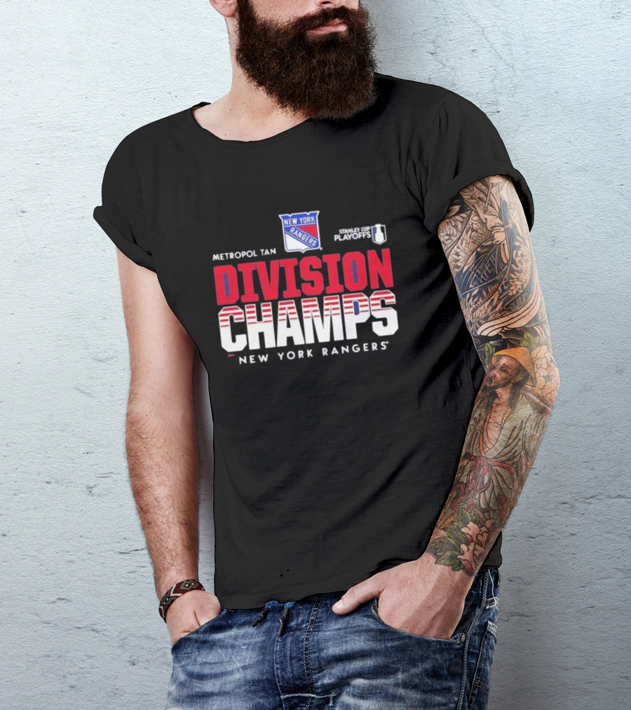 New York Rangers 2024 Metropolitan Division Champs Stanley Cup Playoffs T-Shirt
