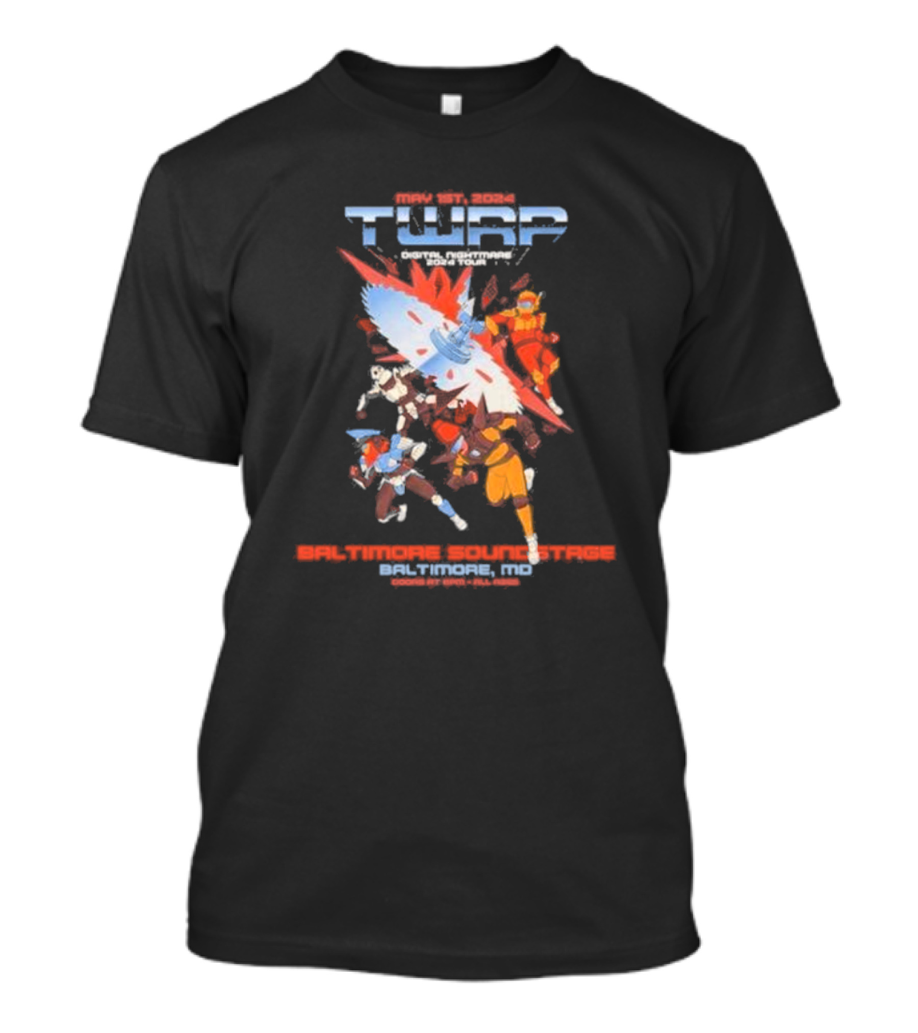 May 1st 2024 TWRP Digital Nighrmare Tour Baltimore Soundstage MD T-Shirt