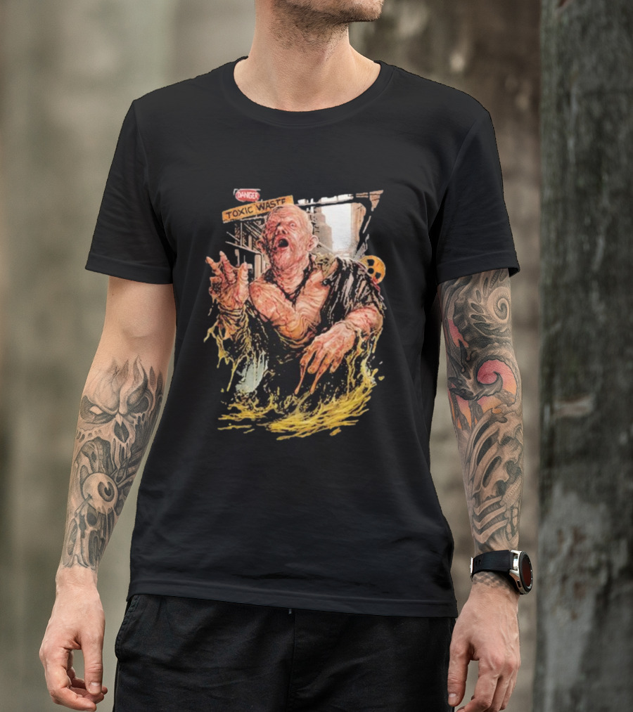 Danger Toxic Waste Robocop Melting Emil Zombie Horror Images T-Shirt