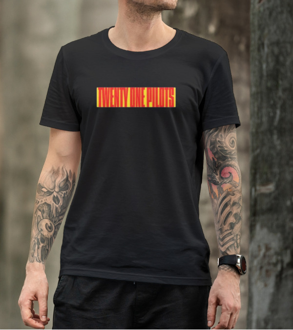 Twenty One Pilots Red Block Wordmark T-Shirt