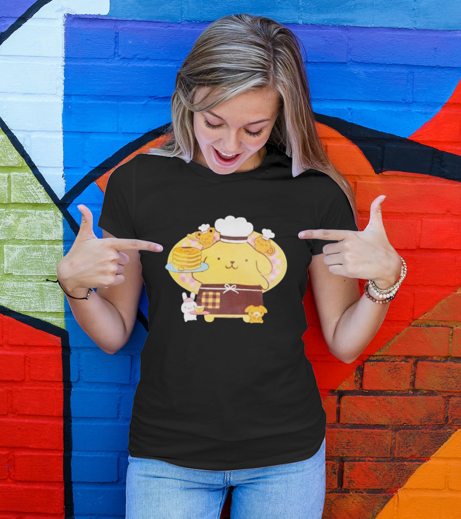 Join The Sanrio Pompompurin Pancake Chef T-Shirt
