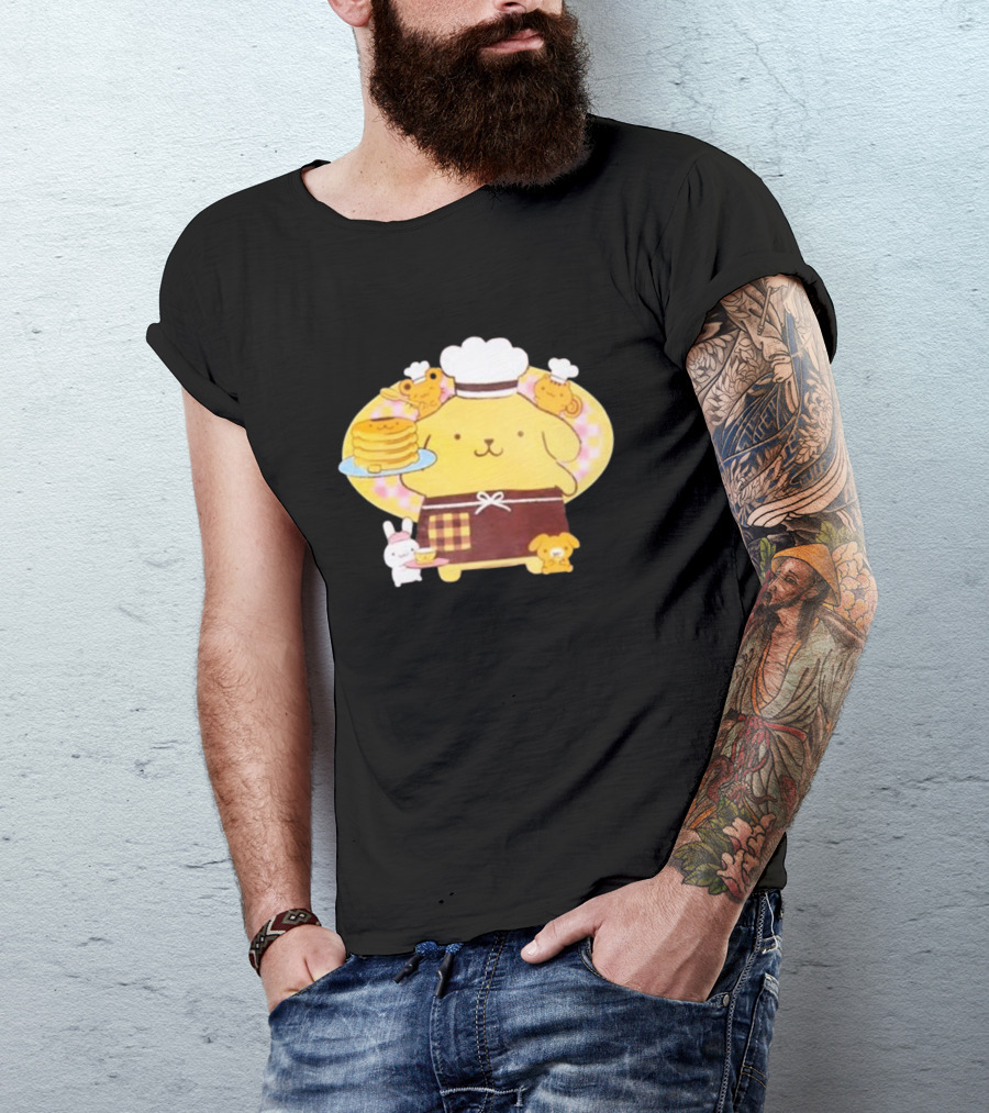 Join The Sanrio Pompompurin Pancake Chef T-Shirt