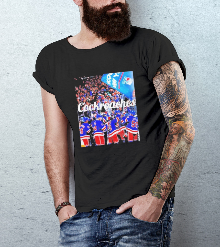 New York Rangers Cockroaches Fans Hockey Team T-Shirt