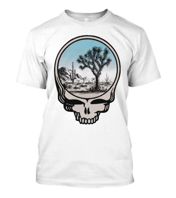 Grateful Dead Skull With Desert Scene Scenery T-Shirt