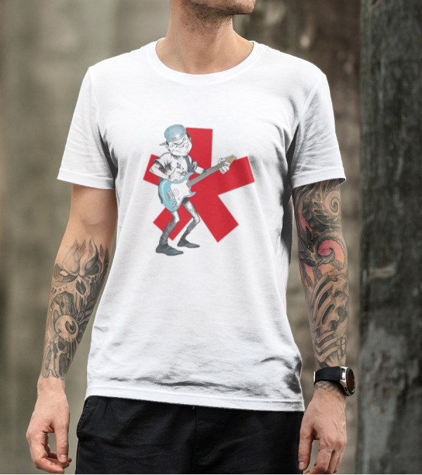 Tmd Comic By Thomas Tenney Rock Guitar Character With Red Asterisk T-Shirt