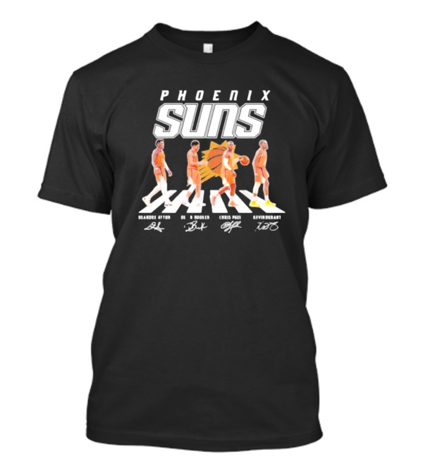 Phoenix Suns Deandre Ayton Devin Booker Chris Paul Kevin Durant Abbey Road Signatures Basketball T-Shirt