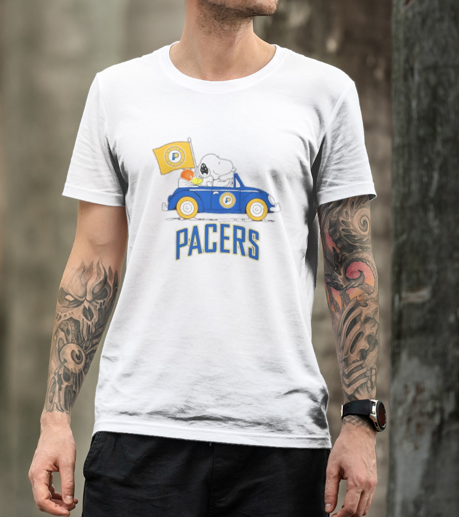 Snoopy And Woodstock Driving Pacers Car 2024 Season T-Shirt