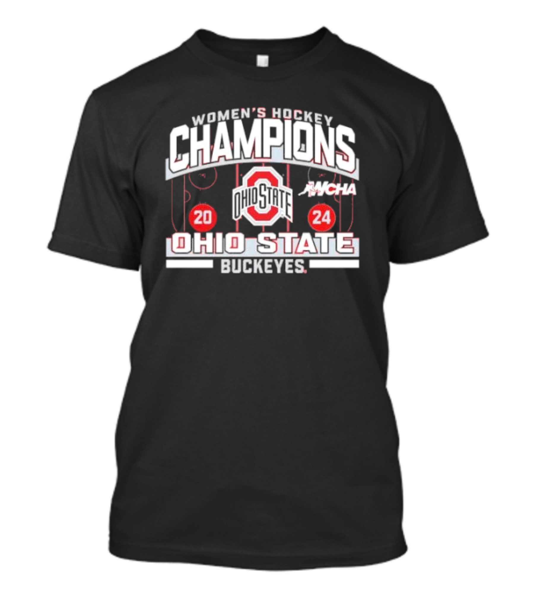 Ohio State Buckeyes Women's Hockey WCHA Champions T-Shirt