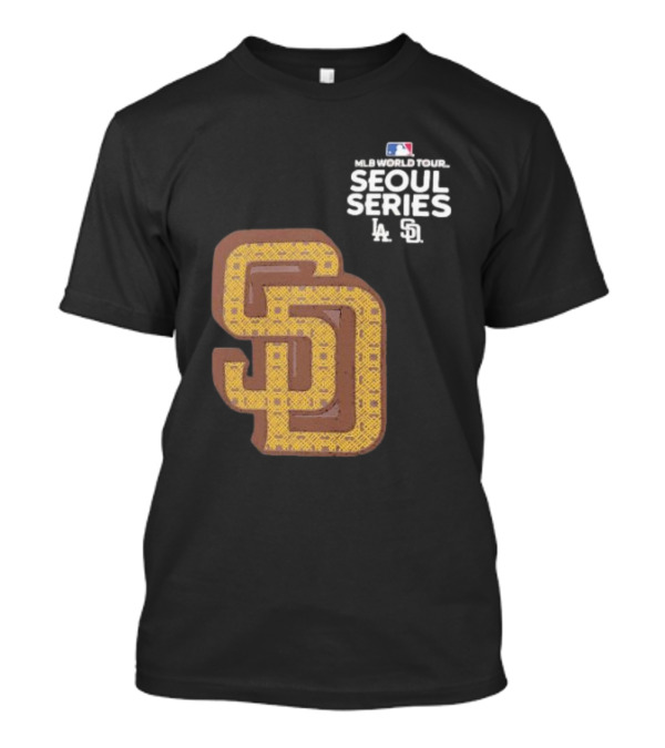 MLB World Tour Seoul Series San Diego Padres LA SD Logo T-Shirt