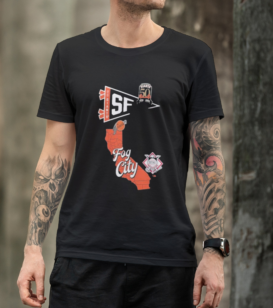 Giant SF Fog City 50th Anniversary Western Giants T-Shirt