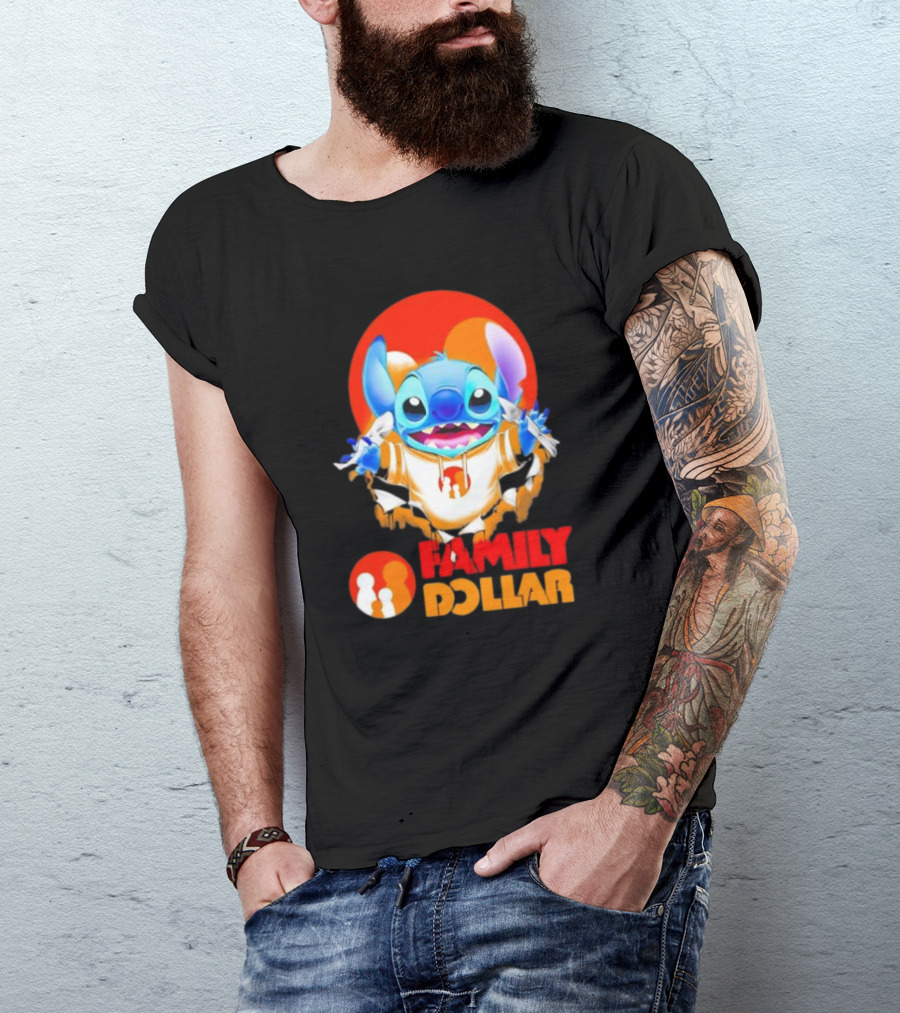 Stitch Family Dollar Logo Remix T-Shirt