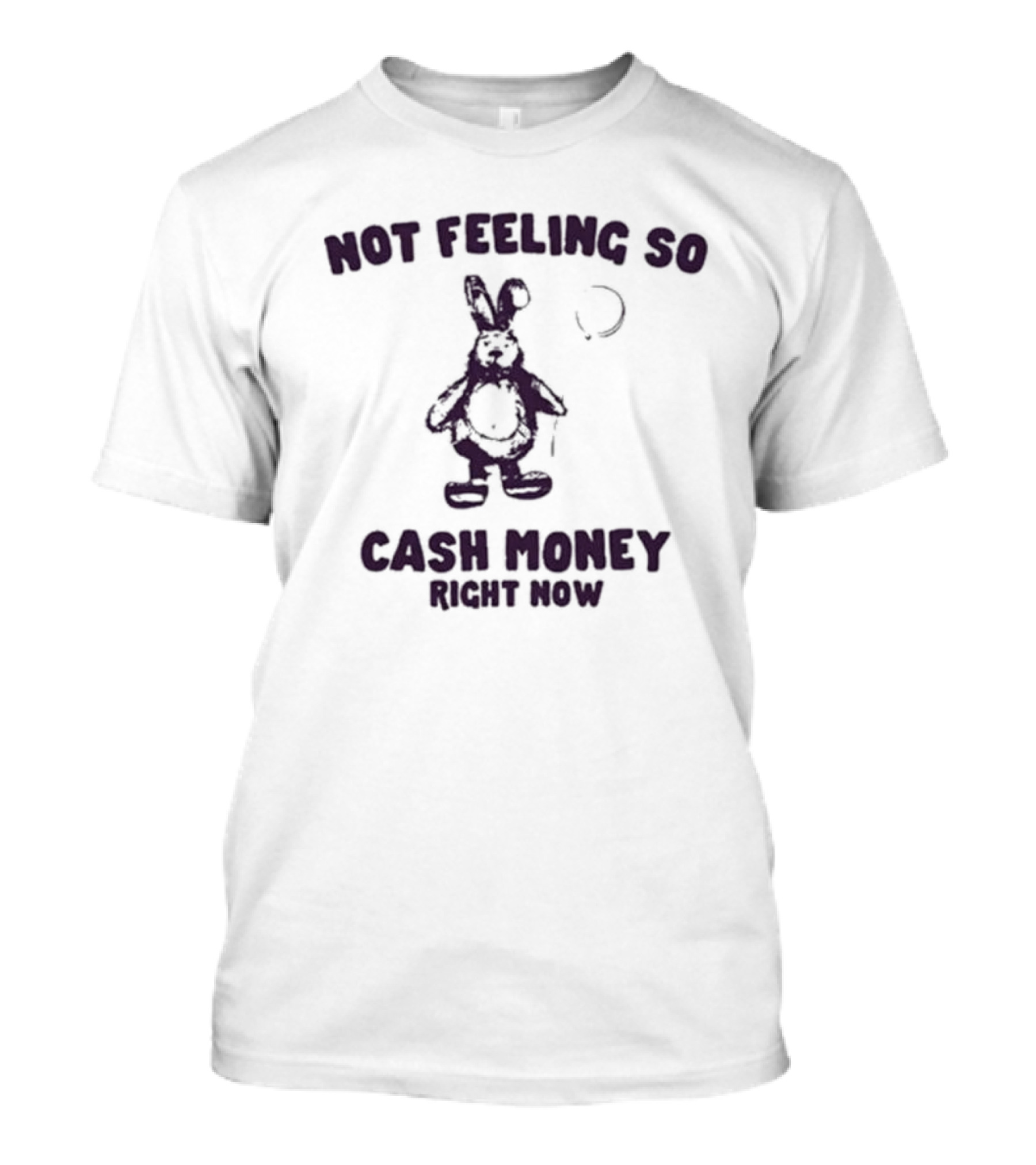 Not Feeling So Cash Money Right Now Bunny T-Shirt
