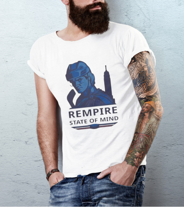 Rempire State Of Mind Matt Rempe New York Rangers Hockey Skyline T-Shirt