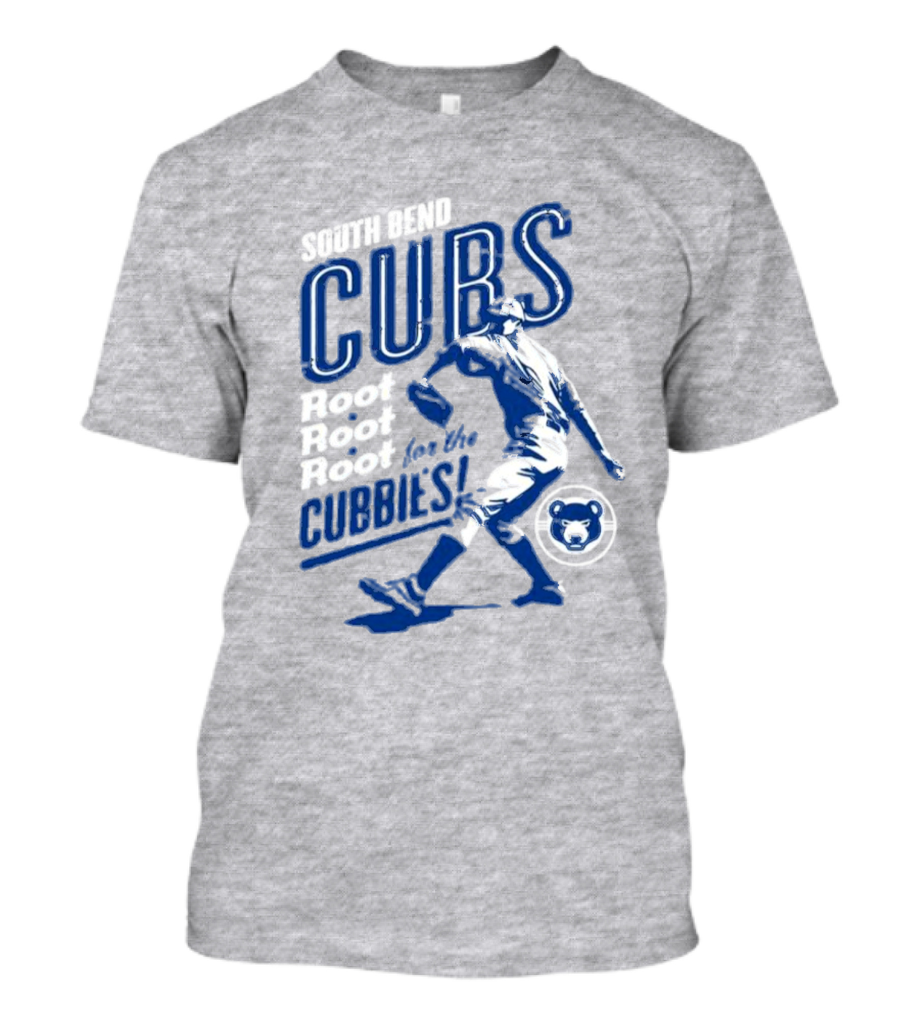 South Bend Cubs Root Root Root For The Cubbies Baseball Player T-Shirt