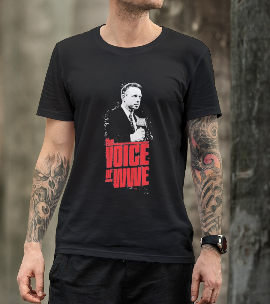 Michael Cole The Voice Of WWE Microphone T-Shirt