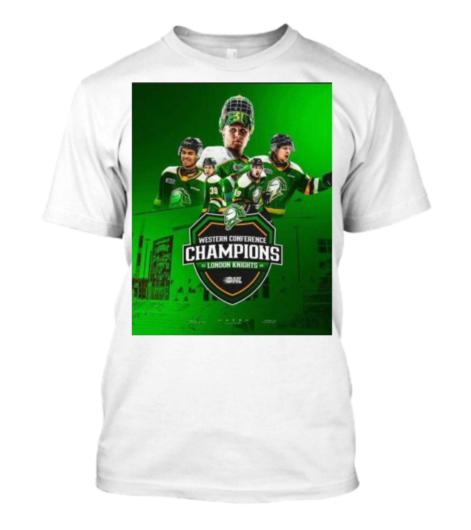 Western Conference Champions London Knights OHL 2023-2024 T-Shirt