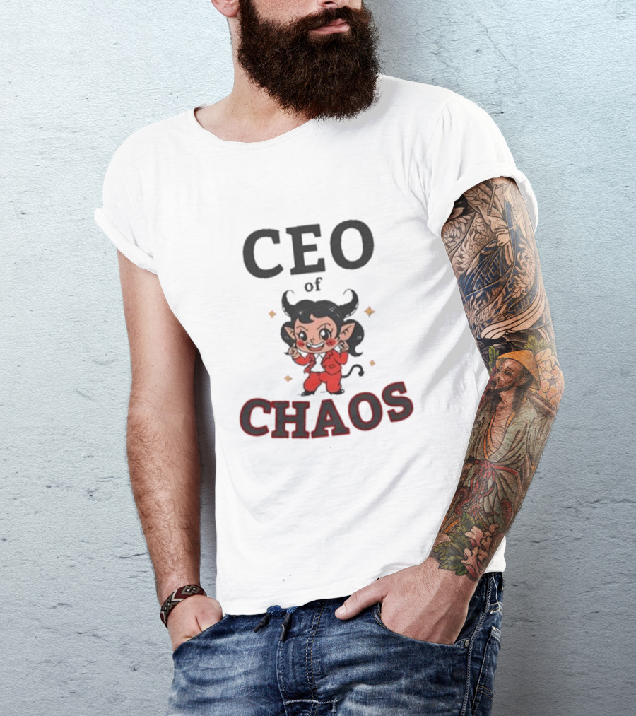 CEO Of Chaos Firepetalsco Little Devil Character T-Shirt