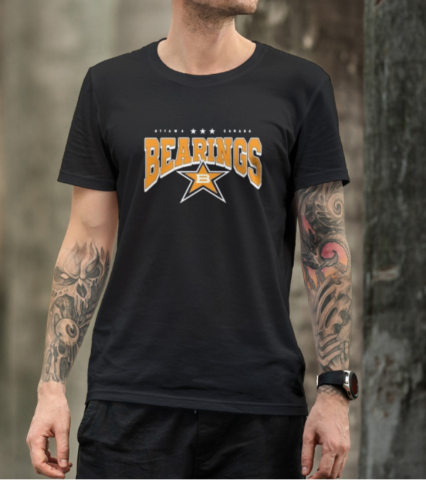 Ottawa Canada Bearings Three Stars B Star T-Shirt