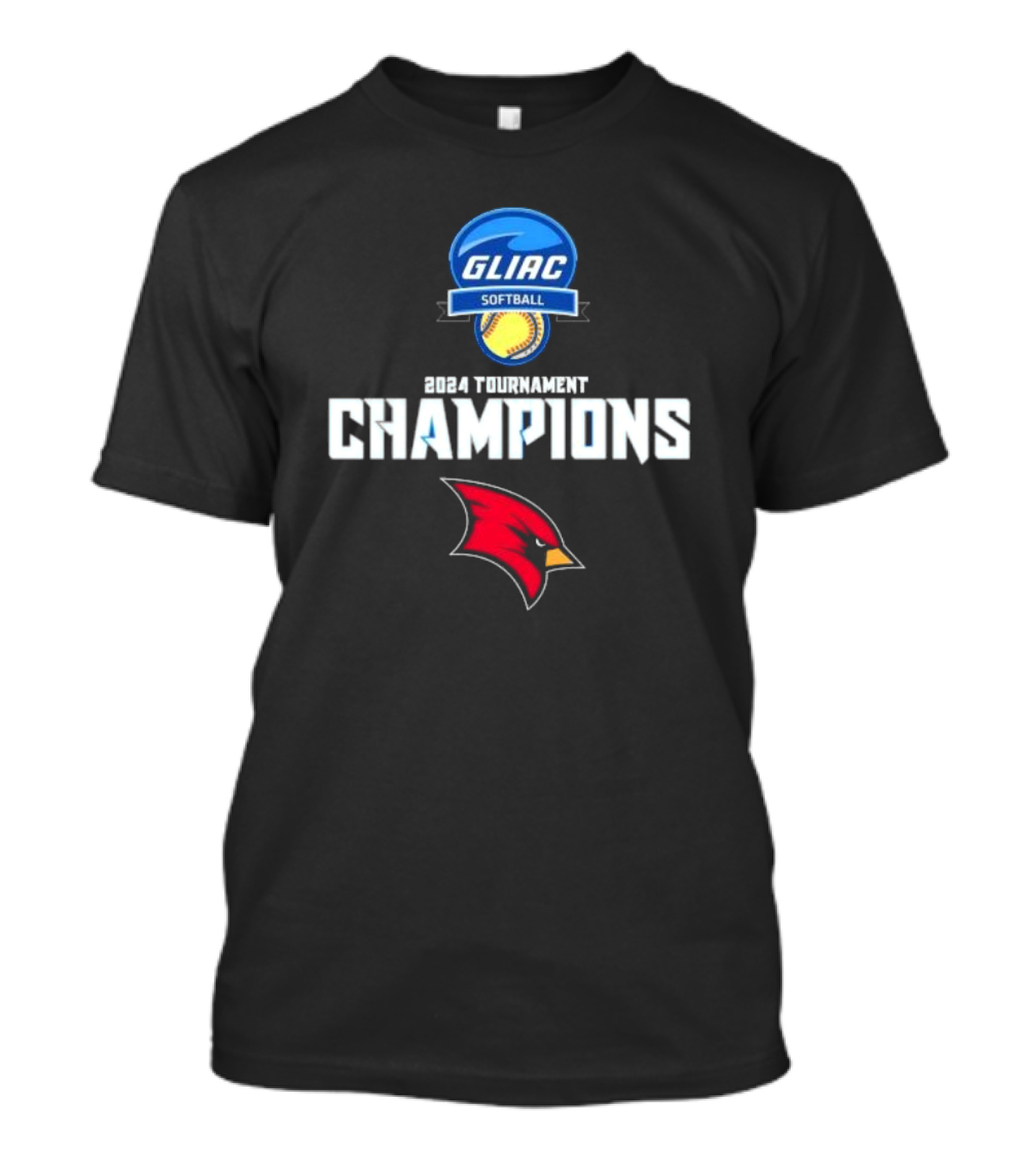 GLIAC Softball 2024 Tournament Champions Cardinals T-Shirt