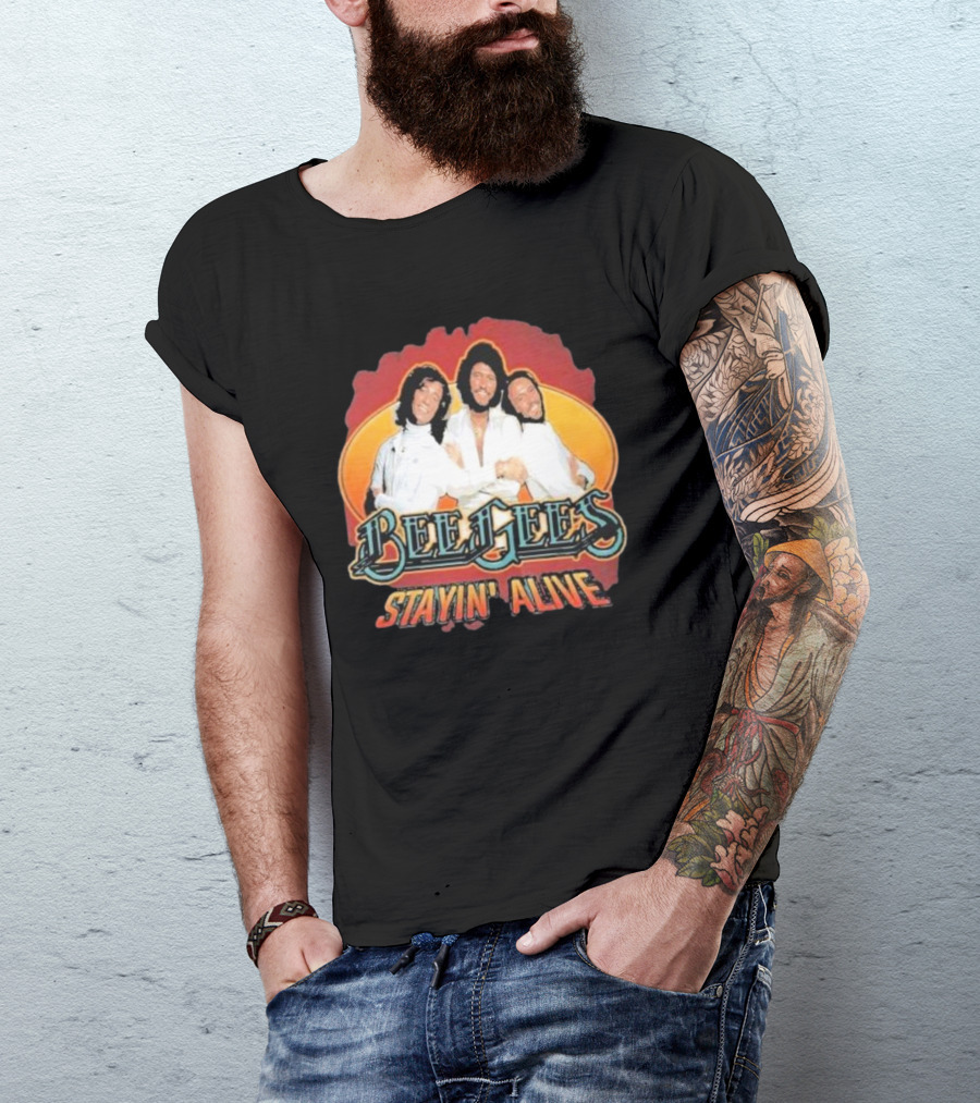 Bee Gees Stayin’ Alive Classic Iconic Group T-Shirt