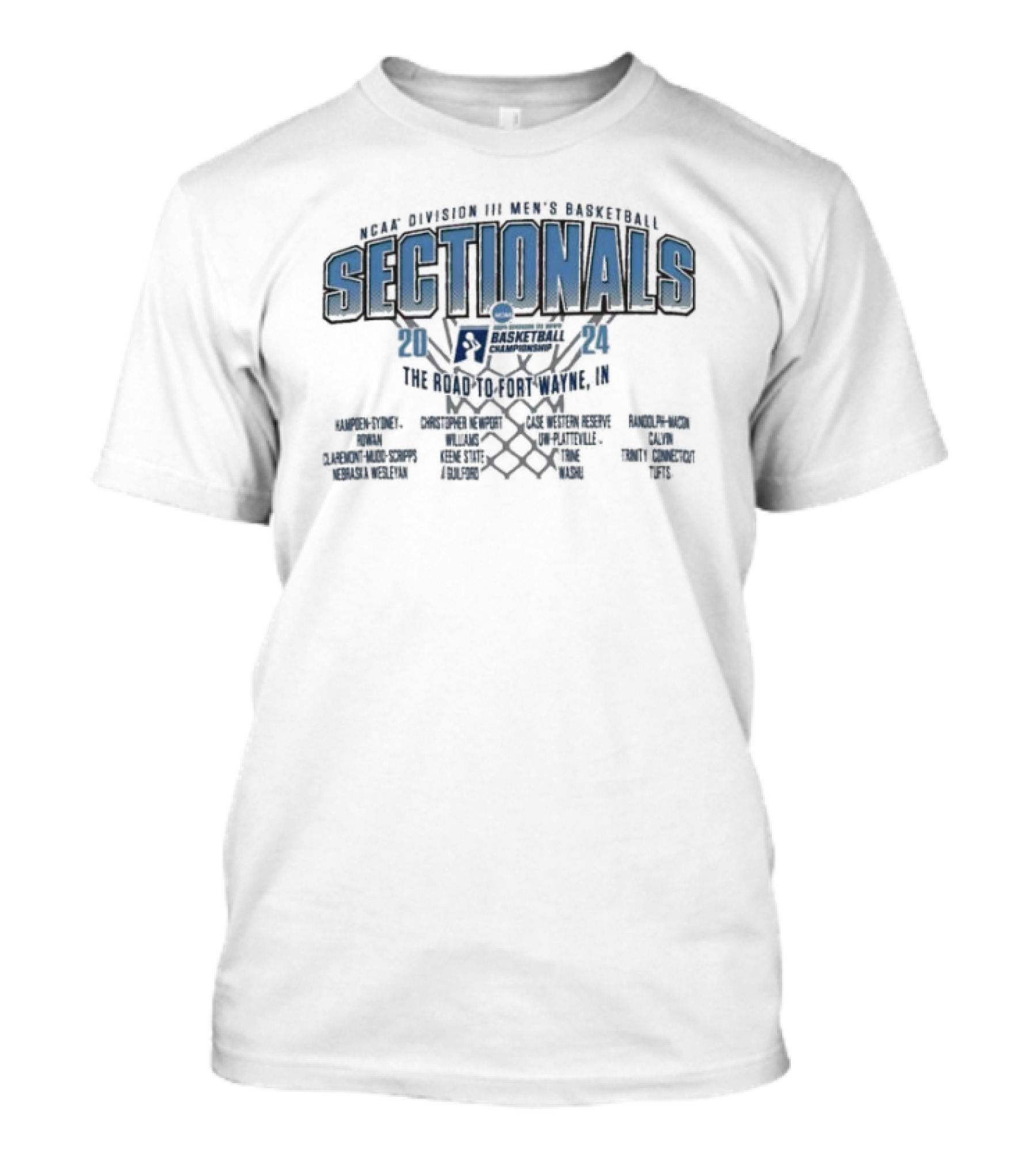 NCAA Division III Men's Basketball Sectionals 2024 The Road To Fort Wayne, IN T-Shirt